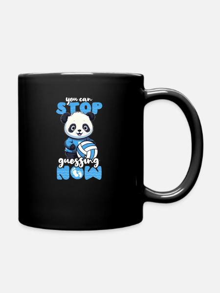 La grossesse de volley-ball peut arrêter de deviner maintenant Panda - Mug uni - noir
