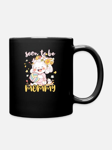 Grossesse de volley-ball bientôt maman - Mug uni - noir