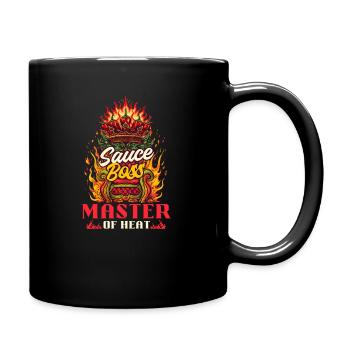 Hot Sauce Aficionado Sauce : Master of Heat - Full Colour Mug - black - Right