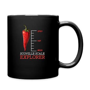 Aficionado de la sauce piquante Scoville Scale Explorer - Mug uni - noir - Droite
