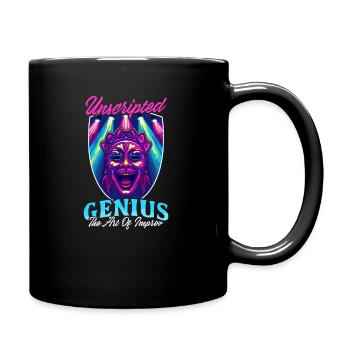 Impro-Theater Unscripted Genius: Die Kunst des Impro - Tasse einfarbig - Schwarz - Rechts