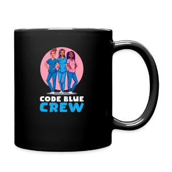 Infirmière de l’urgence Code Blue Crew - Mug uni - noir - Droite