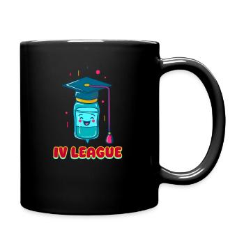 ED-Krankenschwester IV-Liga - Tasse einfarbig - Schwarz - Rechts