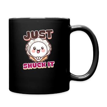 Oyster Just Shuck It - Full Colour Mug - black - Right