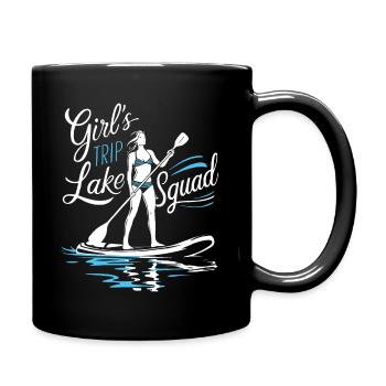 Paddle Filles Amies Vacances Lac Femmes - Mug uni - noir - Droite