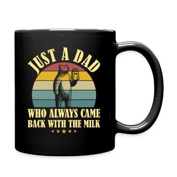 Bear Father Humor Dad Even Parent Dad - Full Colour Mug - black - Right