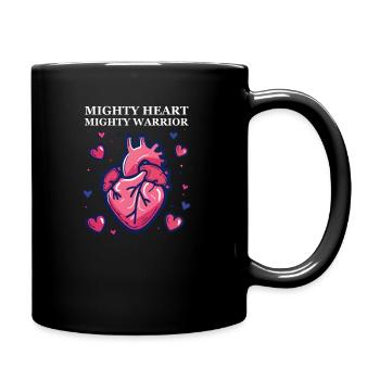 Conscience CHD Cœur puissant, Puissant guerrier - Mug uni - noir - Droite