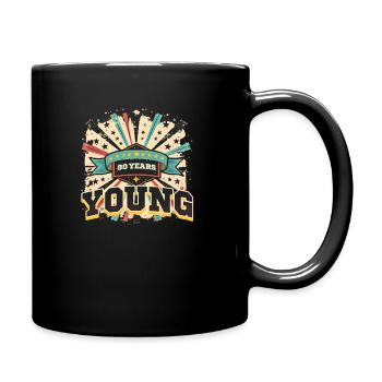 90 Years Old 90 Years Young - Full Colour Mug - black - Right