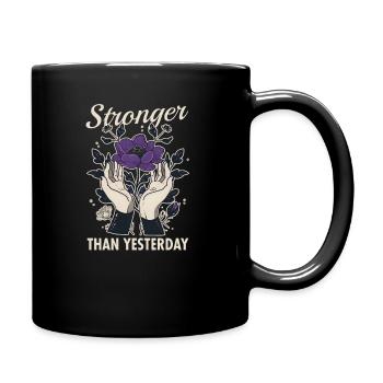 La violence conjugale plus forte qu’hier - Mug uni - noir - Droite
