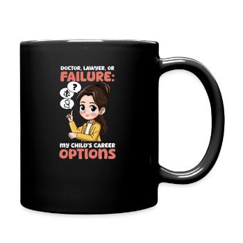Options de maman chinoise, de médecin, d’avocat ou d’enfants en échec - Mug uni - noir - Droite