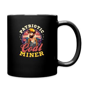 4. Juli Bergmann Patriotischer Bergmann - Tasse einfarbig - Schwarz - Rechts