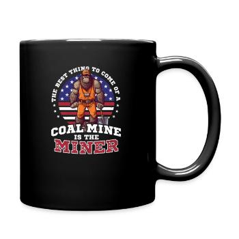 4 juillet Mineur de charbon Meilleure chose Mineur - Mug uni - noir - Droite