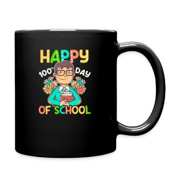 100 jours d’enseignant heureux 100 jours d’école - Mug uni - noir - Droite