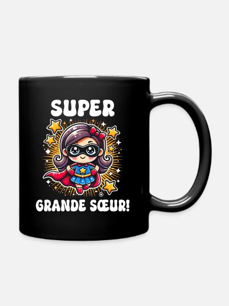 Super Grande Soeur Annonce Grossesse - Mug uni - noir