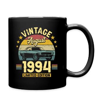 Aout 1994 Voiture 30ème Anniversaire - Mug uni - noir - Droite