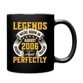 18th Anniversary August Year 2006 - Full Colour Mug - black - Right