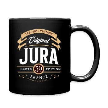 Vintage Jura Département France - Mug uni - noir - Droite