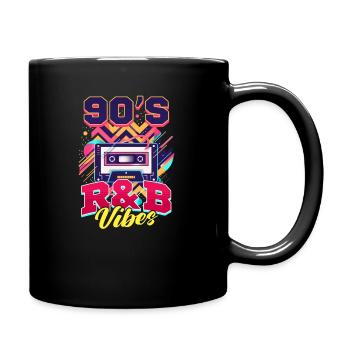 90er R&B 90ER R&B Vibes - Tasse einfarbig - Schwarz - Rechts
