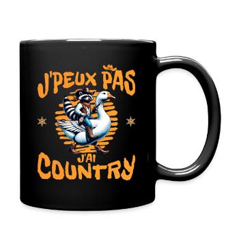 Western Humour Adore La Danse Country - Mug uni - noir - Droite