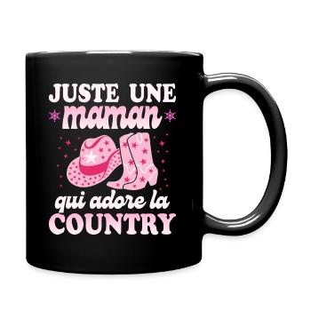 Femme Maman Danse Country Western - Mug uni - noir - Droite