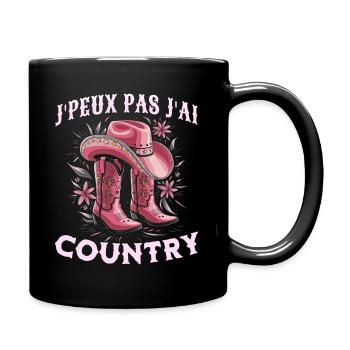 Femme Humour Danse Country Western - Mug uni - noir - Droite