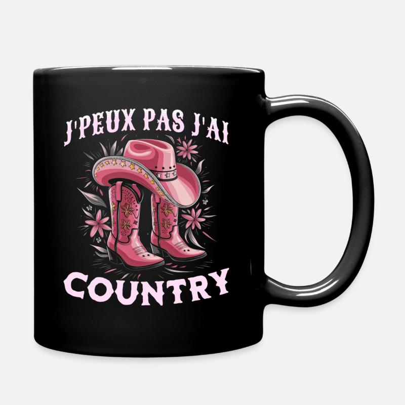 Femme Humour Danse Country Western - Mug uni - noir