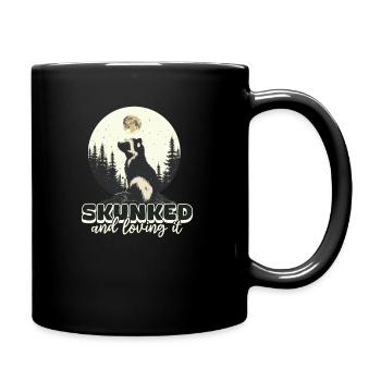 Skunk Skunk et qui l’adore - Mug uni - noir - Droite