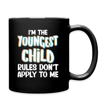 Familie Kinder Geschwister Lustig Geschenkidee - Tasse einfarbig - Schwarz - Rechts