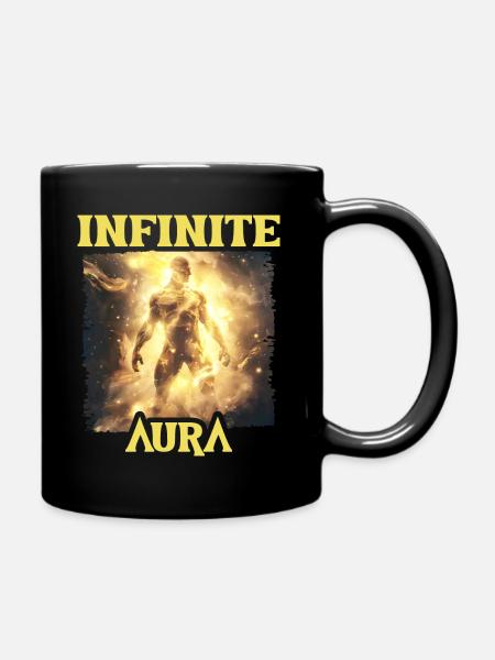 Aura Infinie Punkte Humor Meme Aura - Tasse einfarbig - Schwarz