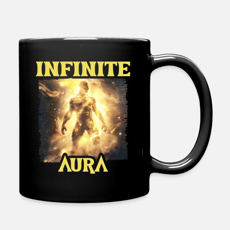 Aura Infinie Punkte Humor Meme Aura - Tasse einfarbig - Schwarz