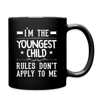 Family Kids Siblings Funny Gift Idea - Full Colour Mug - black - Right