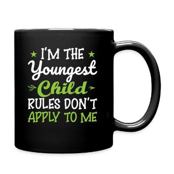 Family Kids Siblings Funny Gift Idea - Full Colour Mug - black - Right