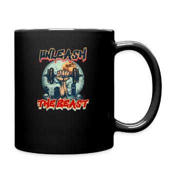 Pre Workout Entfessle das Biest - Tasse einfarbig - Schwarz - Rechts