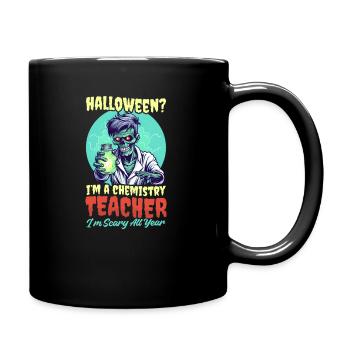 Halloween Chemistry Teacher Scary All Year - Full Colour Mug - black - Right