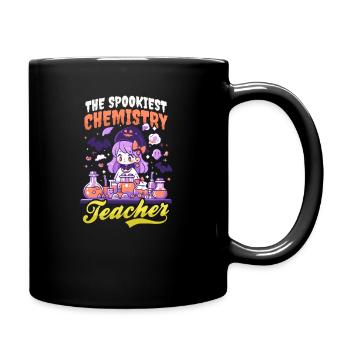Halloween Chemistry Teacher Spookiest Teacher - Full Colour Mug - black - Right