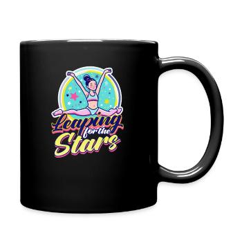 Gymnastik auf der Suche nach den Sternen - Tasse einfarbig - Schwarz - Rechts