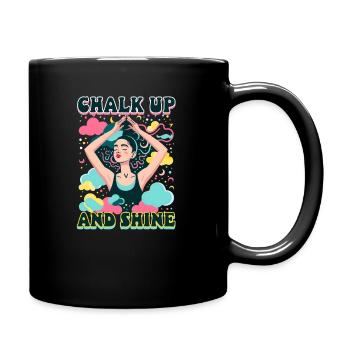 Gymnastik Kreide Und Glänzen - Tasse einfarbig - Schwarz - Rechts