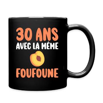 Marié 30 Ans Homme 30 Ans De Mariage - Mug uni - noir - Droite