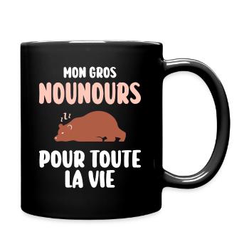 Humour Fille Mariage Future Mariée EVF - Mug uni - noir - Droite