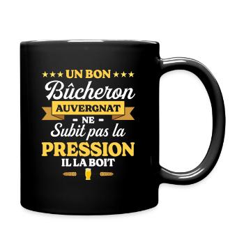 Bûcheron Auvergnat Auvergne Bûcheron - Mug uni - noir - Droite