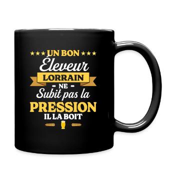 Éleveur Lorrain Lorraine Éleveur - Mug uni - noir - Droite