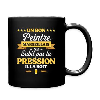 Peintre Marseillais Marseille Peintre - Mug uni - noir - Droite