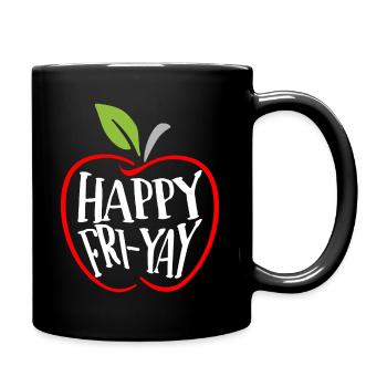 Humor Friday Lehrer-Wochenende - Tasse einfarbig - Schwarz - Rechts