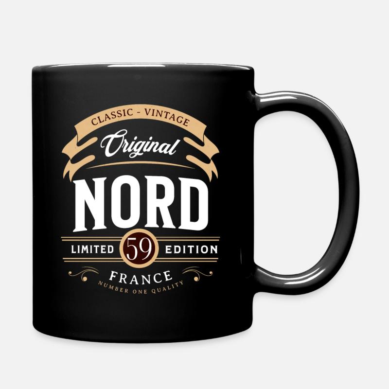 Nord Département Frankreich - Tasse einfarbig - Schwarz