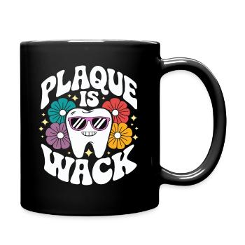 Retro Dental Humor Woman Dentist - Full Colour Mug - black - Right