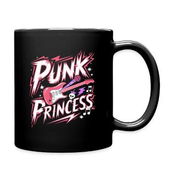 Punk Woman Princess Rocker Punk - Full Colour Mug - black - Right