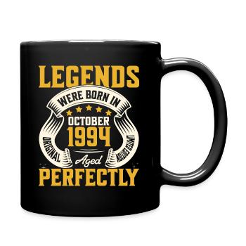 30. Jahrestag Oktober Jahr 1994 - Tasse einfarbig - Schwarz - Rechts