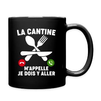 Humour Cantine Repas Restaurant - Mug uni - noir - Droite
