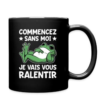 Humour Grenouille Cool Collègue - Mug uni - noir - Droite