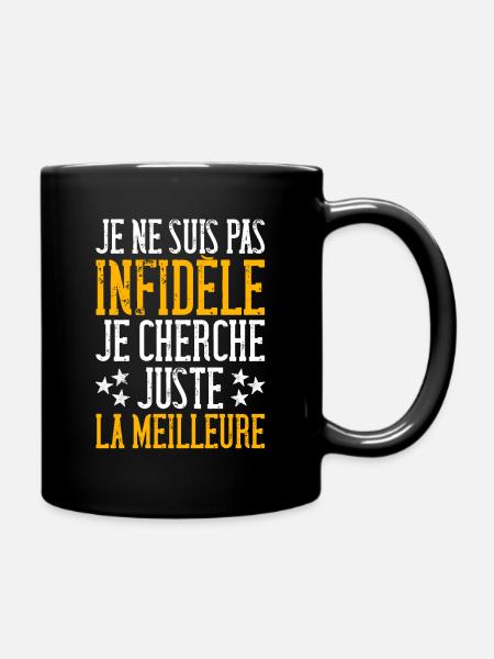 Humour Infidèle Jalousie Couple - Mug uni - noir